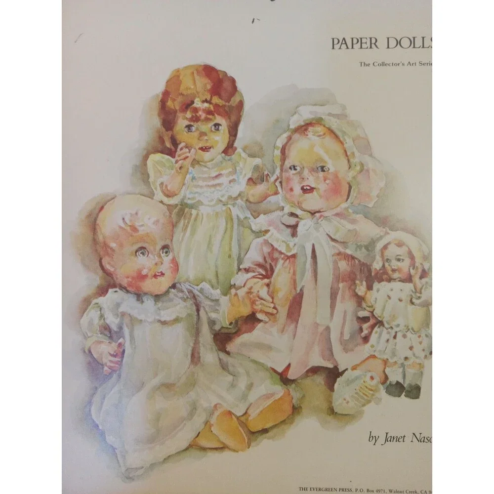 Vintage Old Fashioned Cut Out  Paper Dolls Book